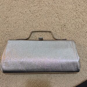 Vintage Silver Clutch Bag